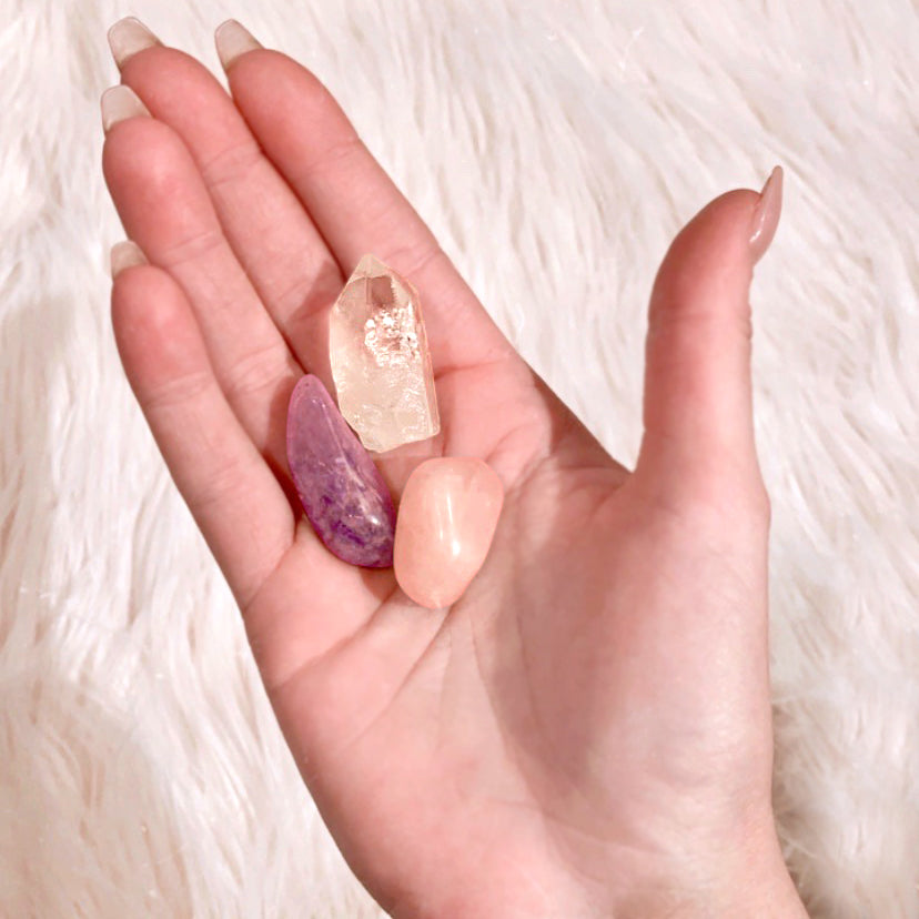 Crystallove Chakra Energy Stone Set - Pietre naturali equilibranti