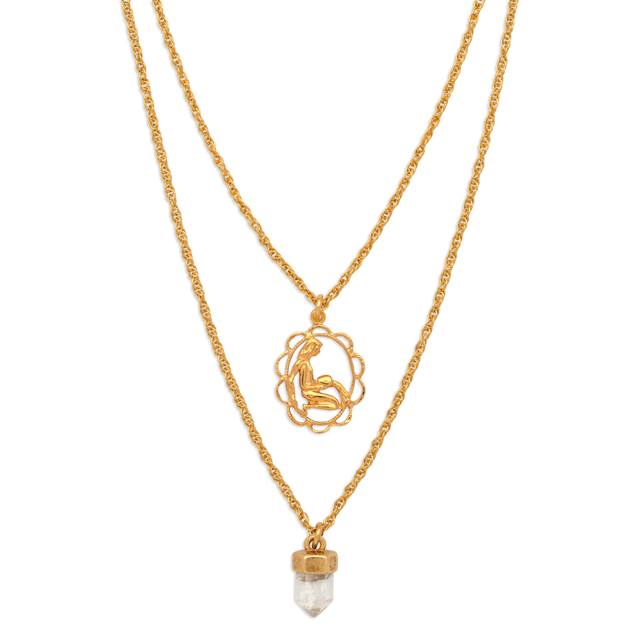 ZODIAC CHARM NECKLACE | AQUARIUS