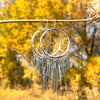 Birds Of A Feather Hoop Earrings | Silver