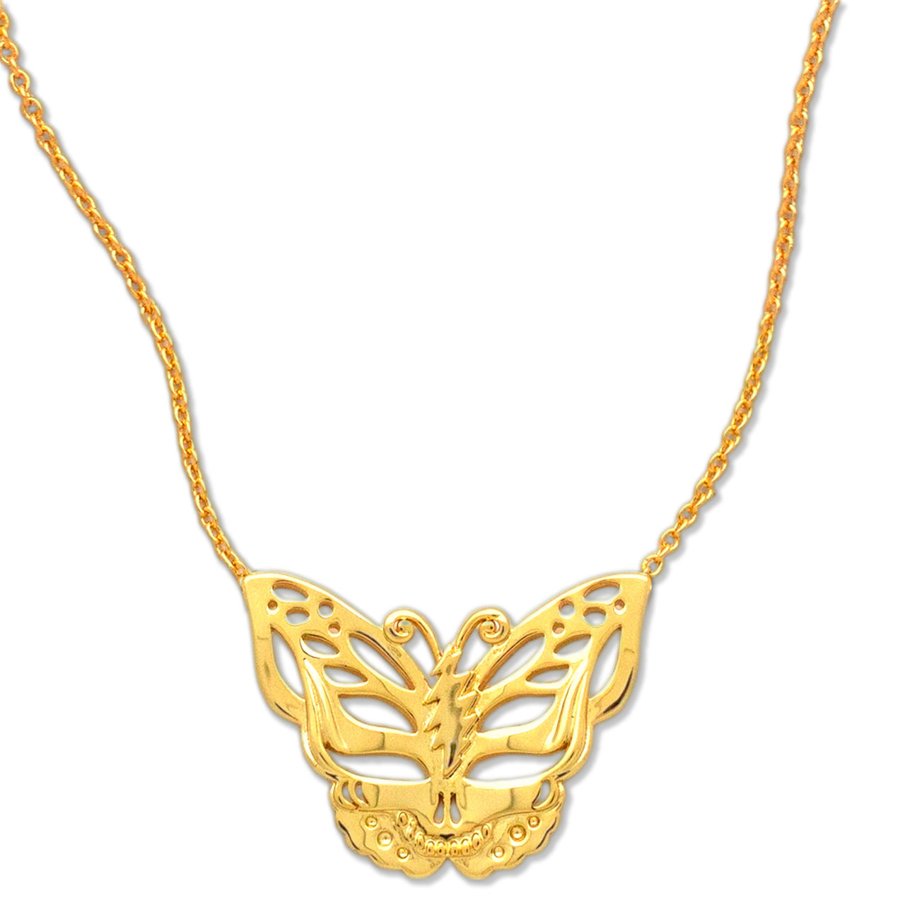 Steal Your Face Butterfly Necklace | Gold
