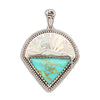 Cats Under the Stars Pendant | Turquoise / White Opal