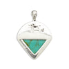 Cats Under the Stars Pendant | Turquoise / White Opal