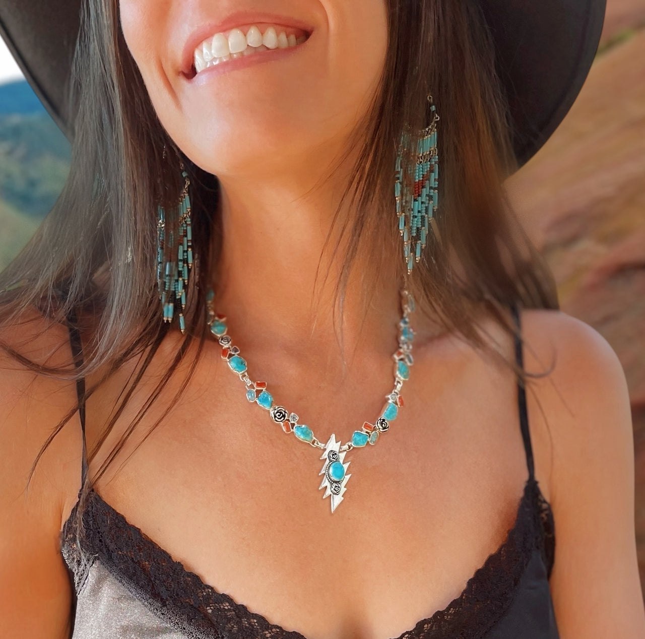 Love In The Dream Necklace ~ Turquoise