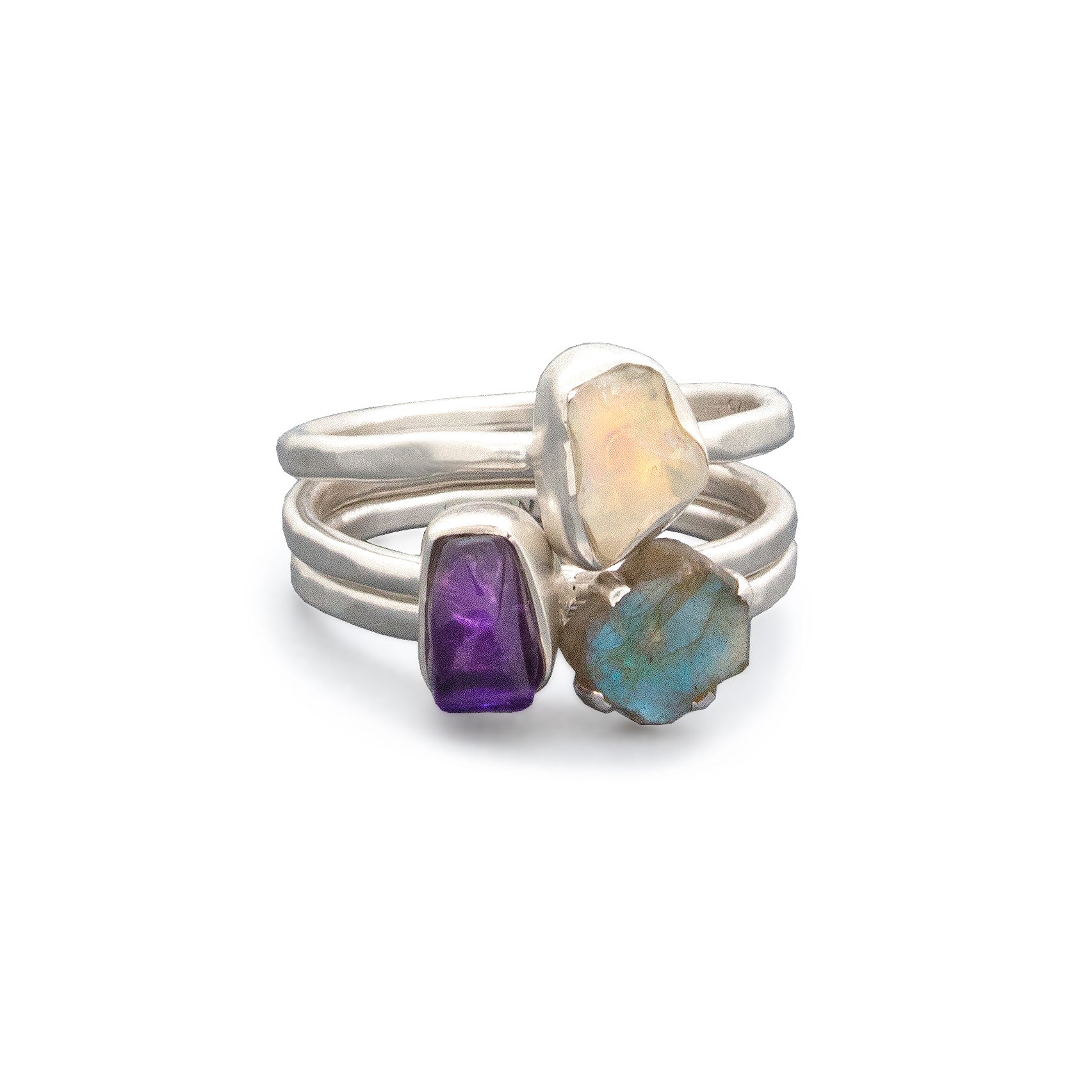 Stone Stacking Rings Set | Twilight