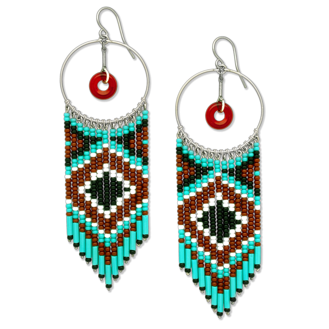 Beaded Donut Earrings