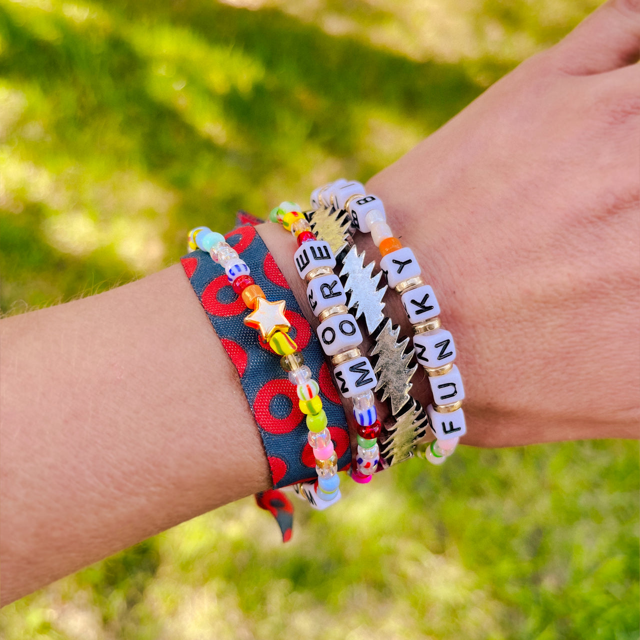 Phish Song Bracelet Sets - Rainbow