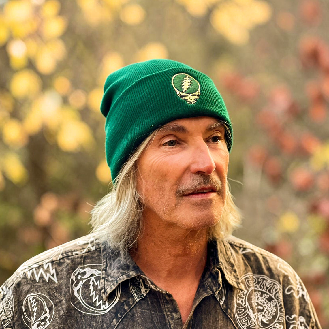 Grateful Dead Steal Your Face Beanie - Evergreen