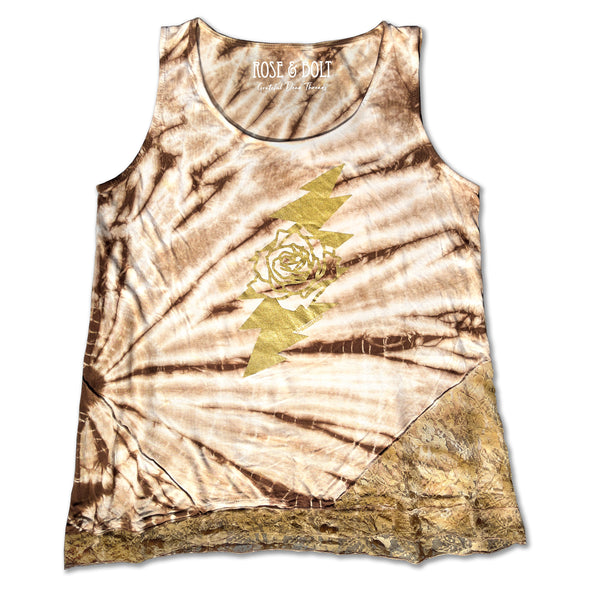 Rose & Bolt Tie-Dye & Lace Tunic ~ Golden Road