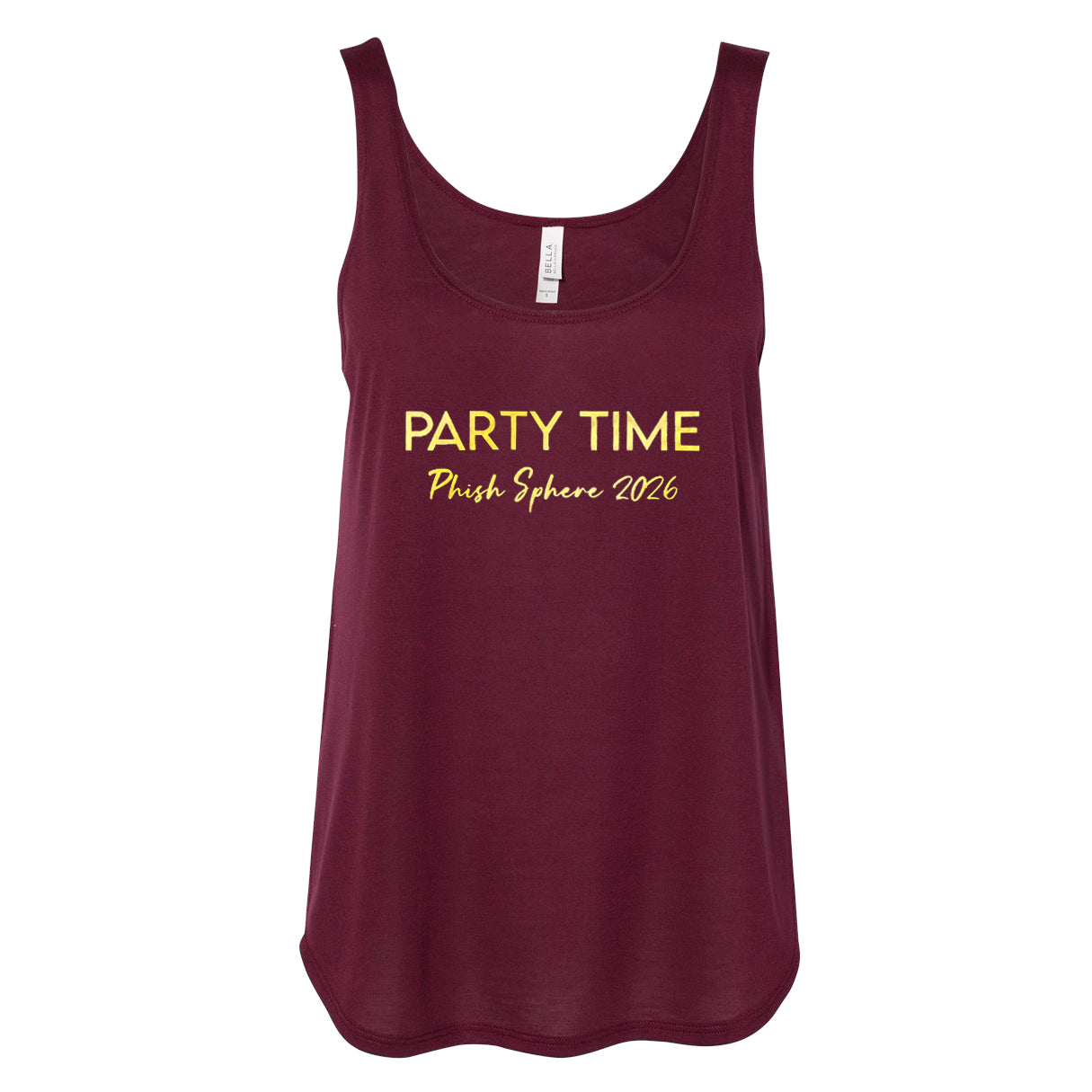 Party Time Sphere Tank Top - Maroon