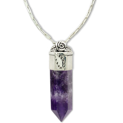 Shed Light Crystal Necklace | Amethyst