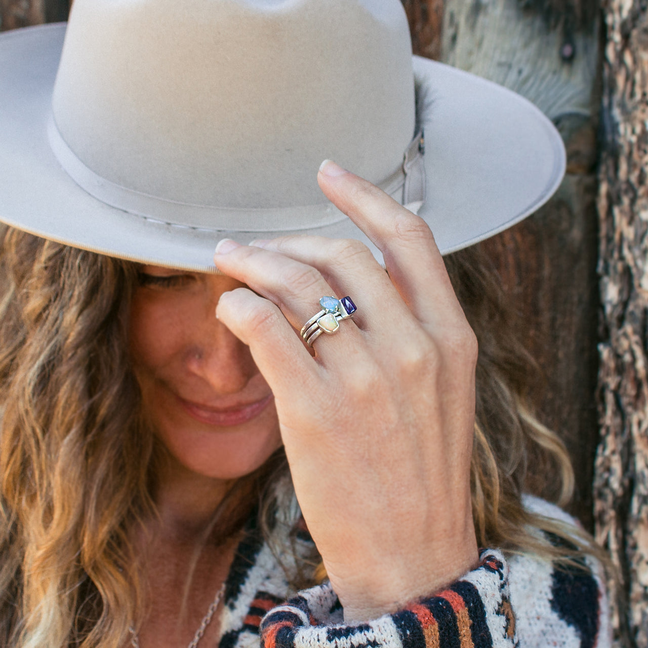 Stone Stacking Rings Set | Twilight