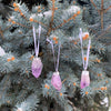 Crystal Holiday Ornament Set | Amethyst