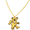 Dancing Bear Birthstone Necklace | Gold
