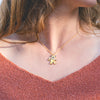 Dancing Bear Birthstone Necklace | Gold