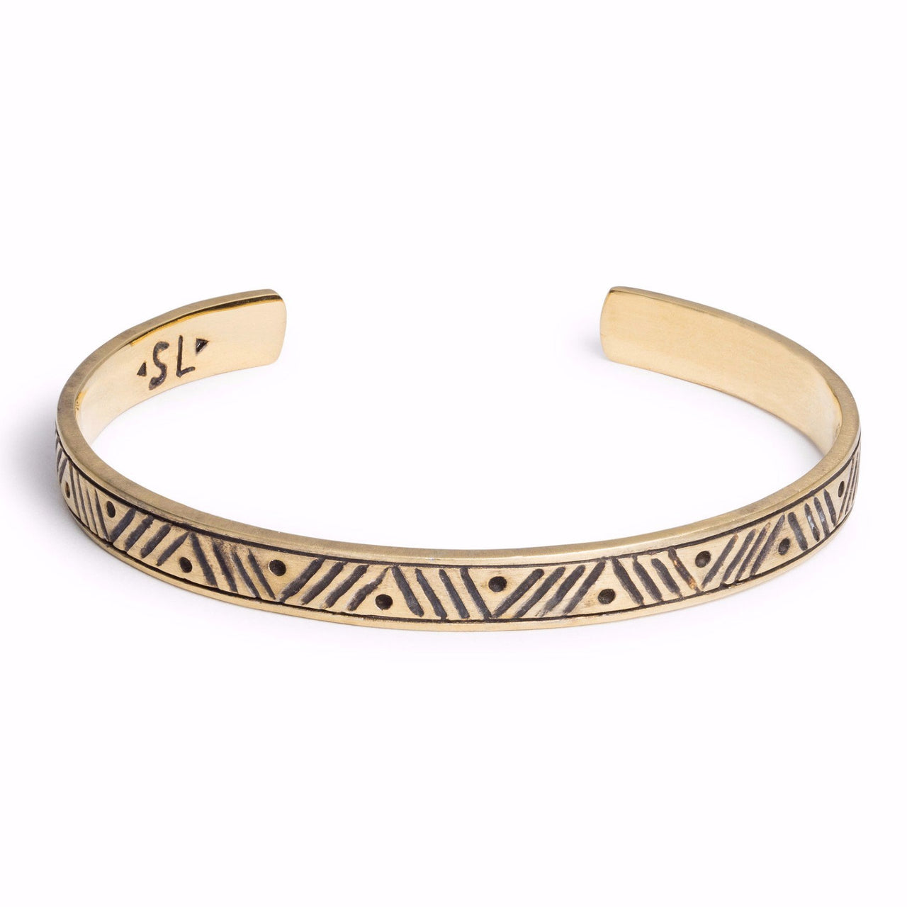 Stacking Cuff | Chevron / Gold | TRIBE Jewelry