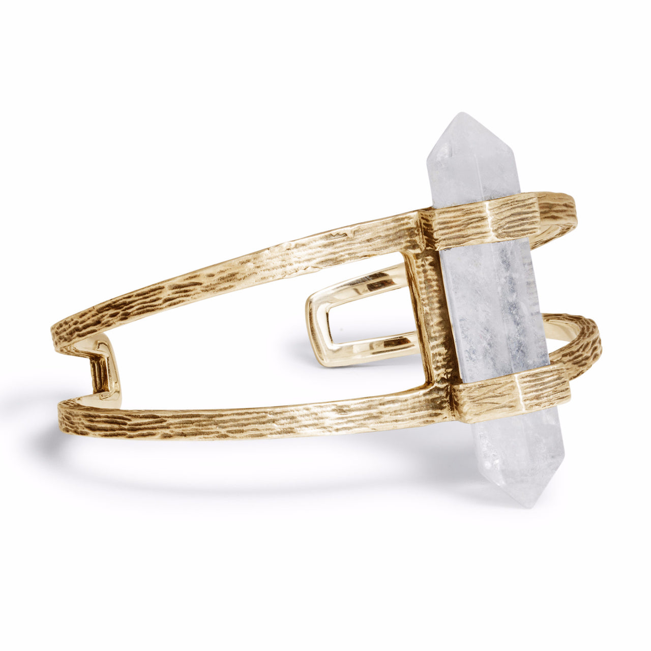 Forest Crystal Cuff | Gold / Quartz | TRIBE Jewelry