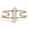 Forest Crystal Cuff | Gold / Quartz | TRIBE Jewelry