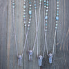 Crystal Stash Necklace | Aquamarine
