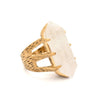 Crystal Talon Ring | Gold / Quartz