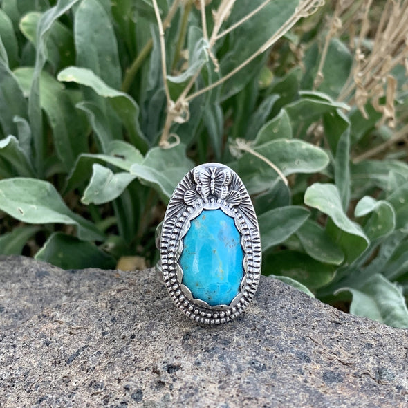Turquoise Butterfly Ring ~ 1