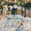 Mini Moon Phases Cuff Bracelet | Turquoise
