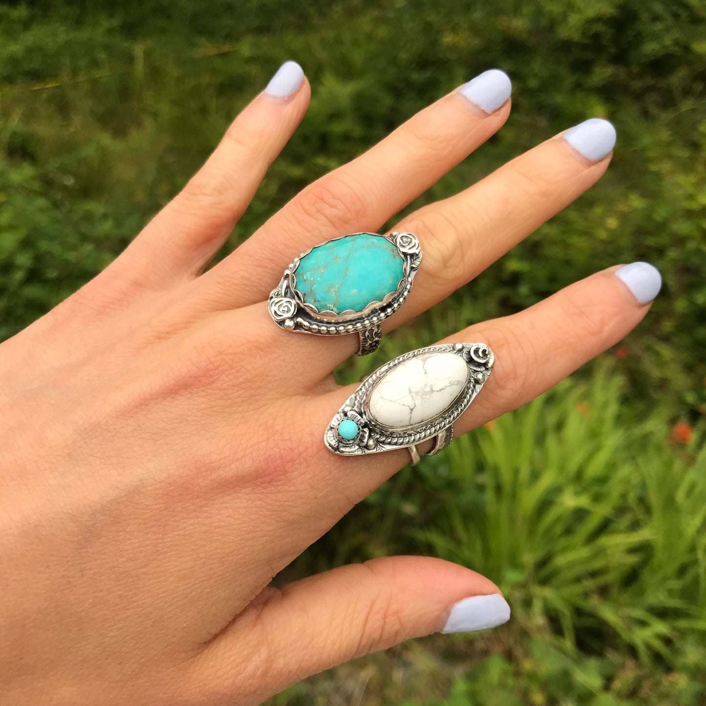 Turquoise Rose Ring