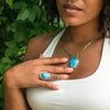 Turquoise Butterfly Ring ~ 3
