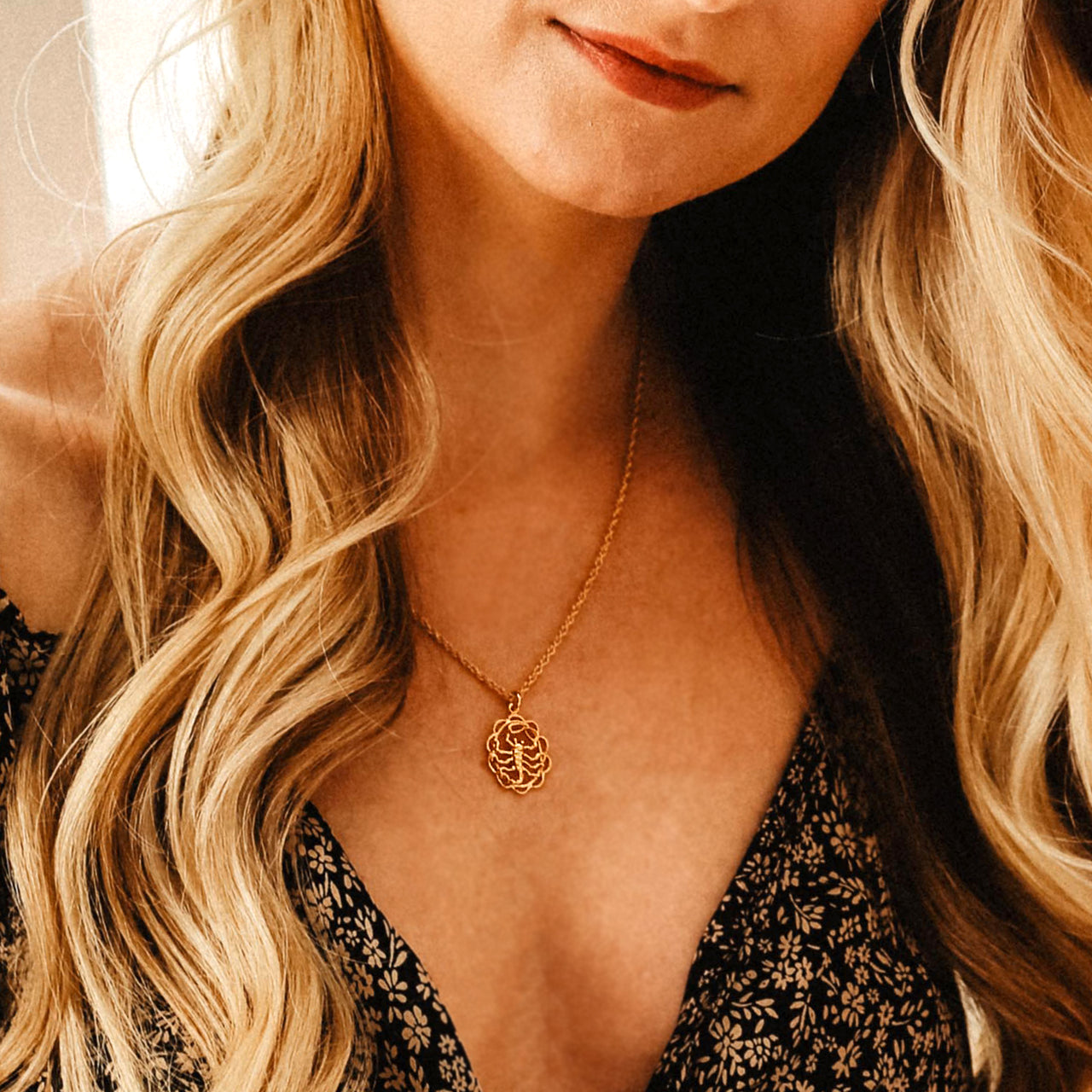 ZODIAC CHARM NECKLACE | SCORPIO