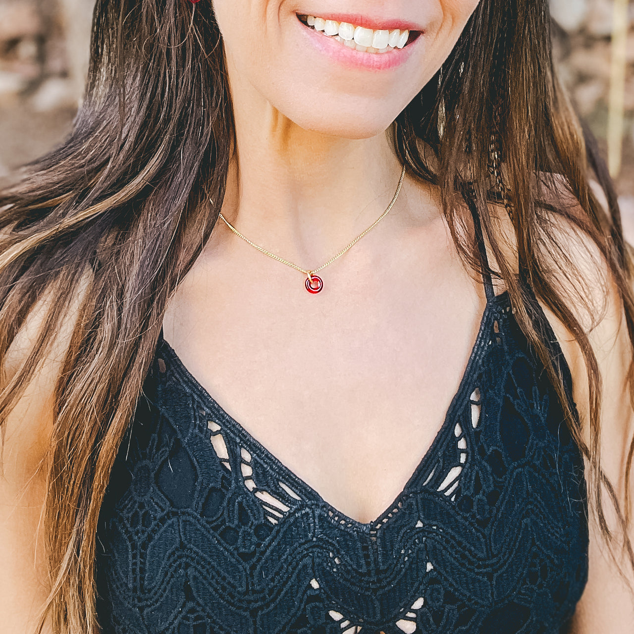 Phish Donut Necklace ~ Small