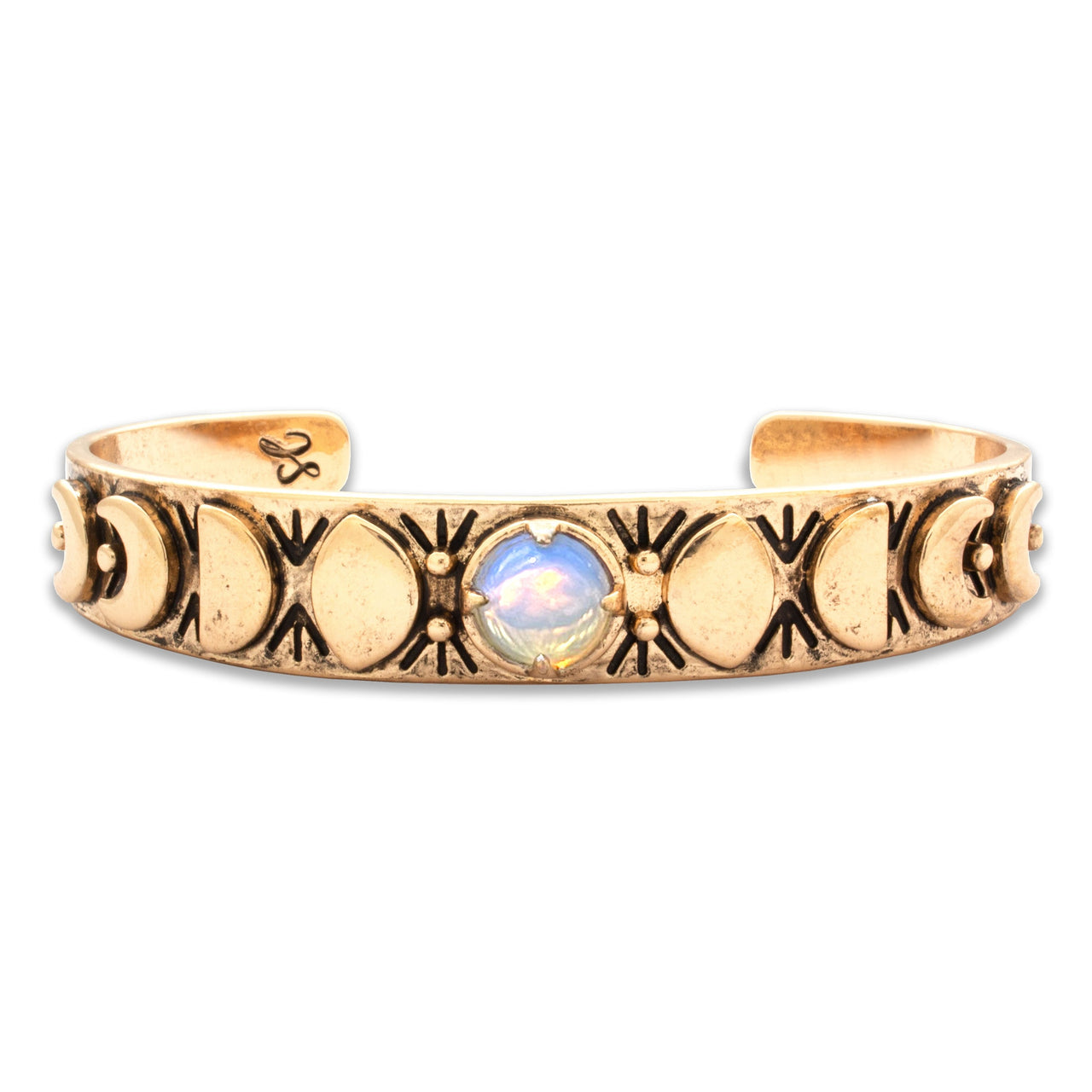 Moon Phases Cuff Bracelet | Opalite