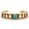 Moon Phases Cuff Bracelet | Turquoise