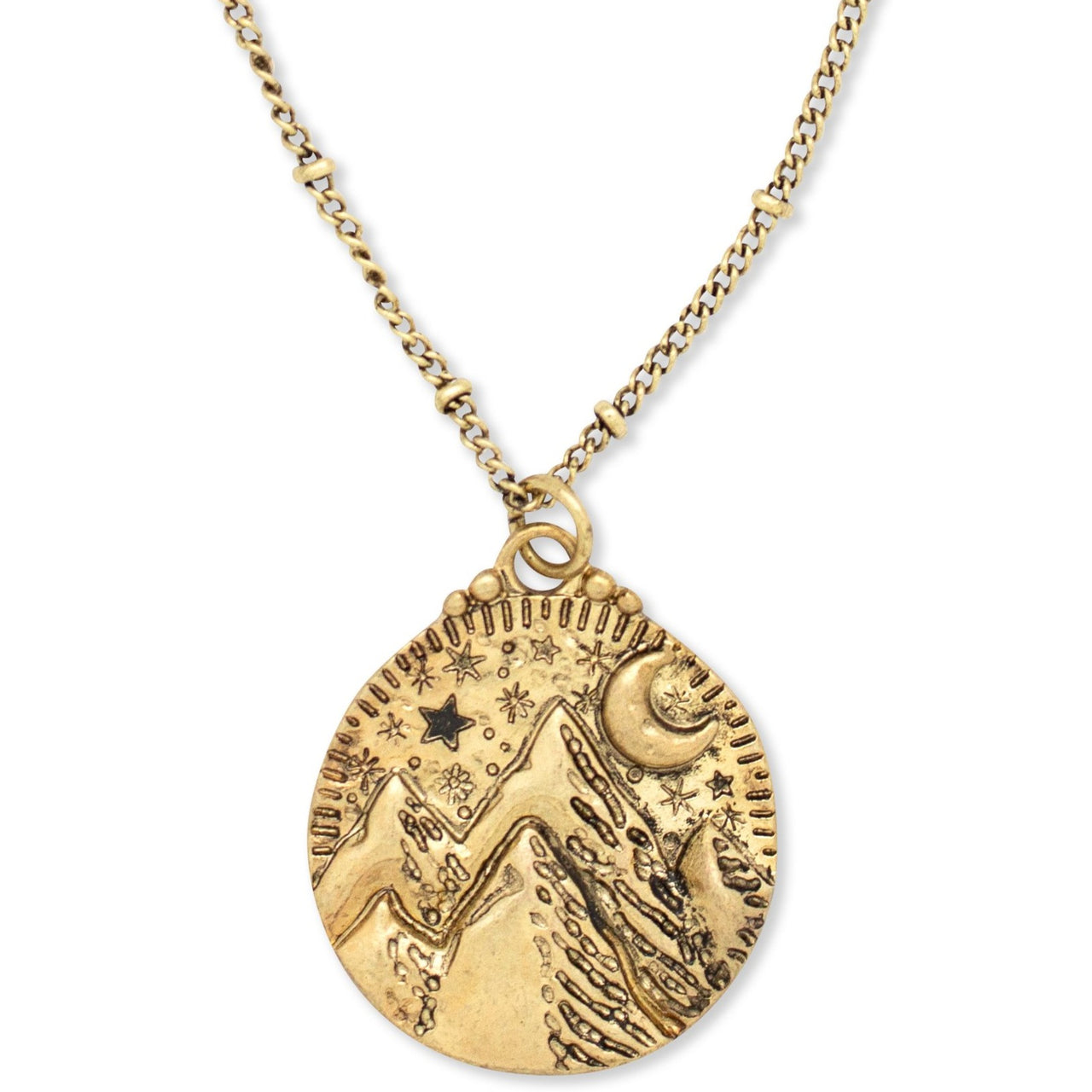 Mountains of the Moon Necklace | Gold