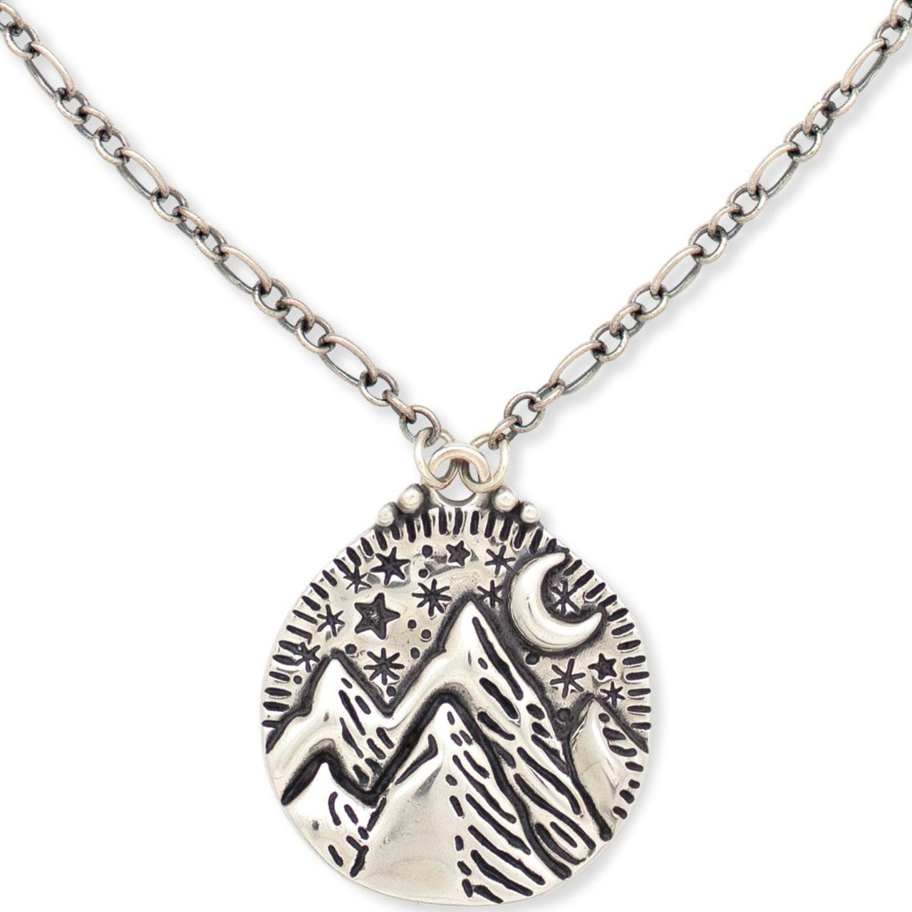 Mountains of the Moon Necklace | Silver