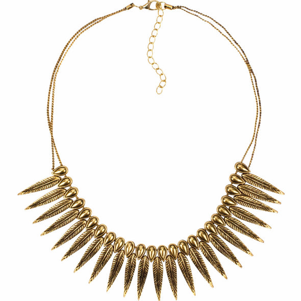 Phoenix Rising Necklace | Tribe Gathered Collection | Statement Gypsy Jewelry | Gold