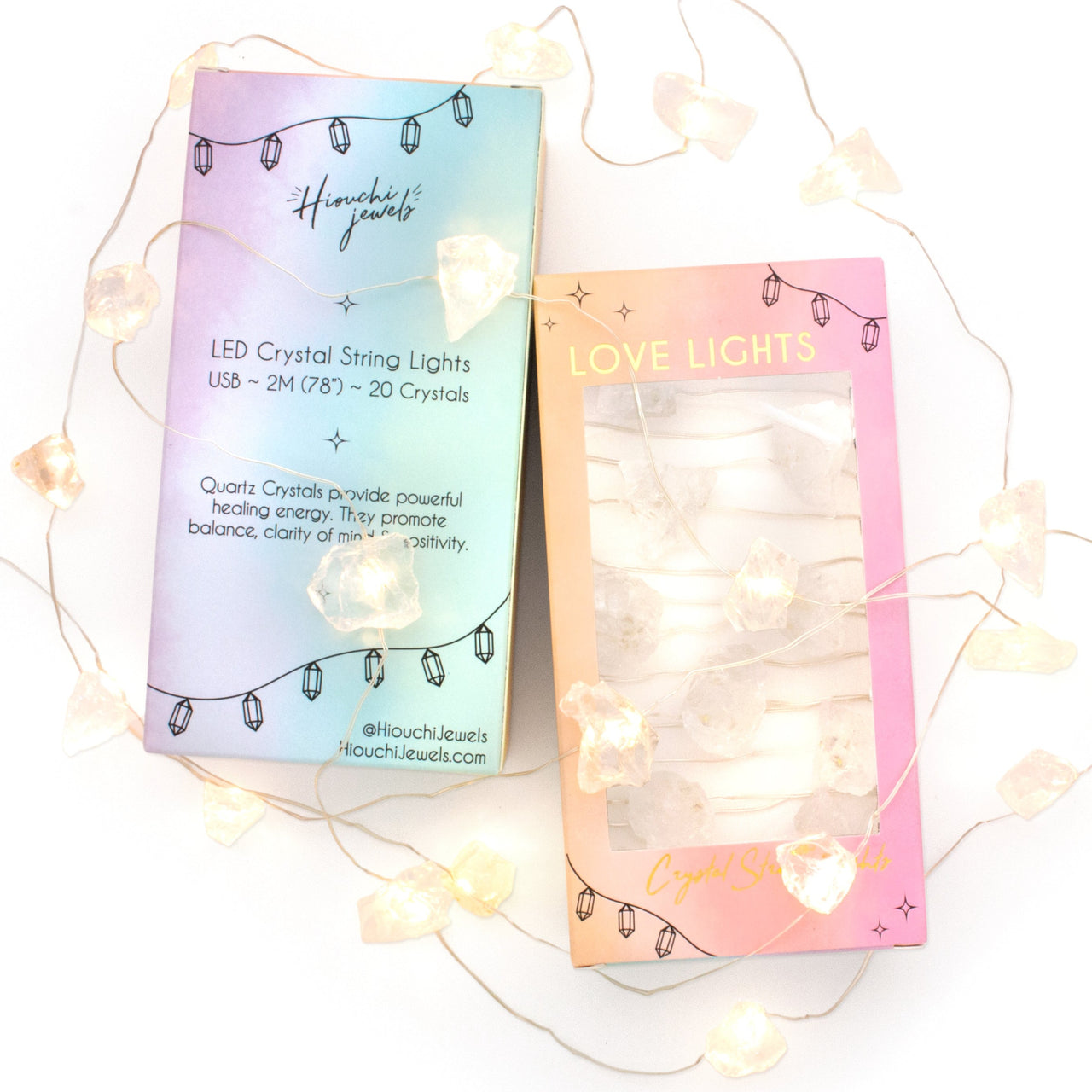 Love Lights ~ Crystal String Lights ~ Quartz Crystal