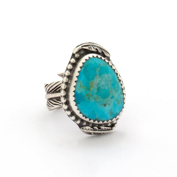 Turquoise Feather Ring Series 3