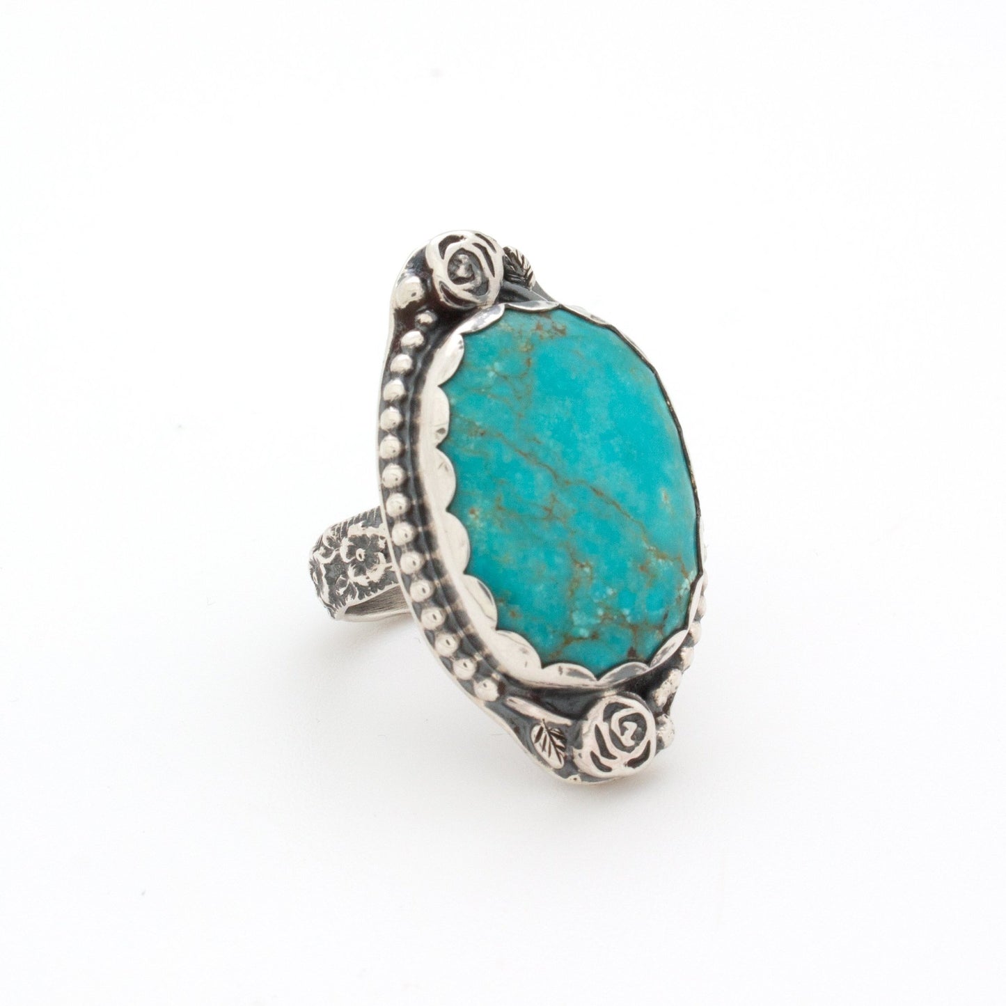 Turquoise Rose Ring