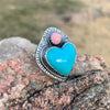 FOLLOW YOUR HEART RING | TURQ / CORAL